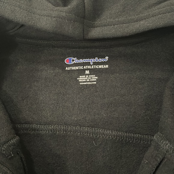 Champion Big Girls C Logo and Sleeve Hit with Fleece Full Zip Hoodie - Picture 4 of 6